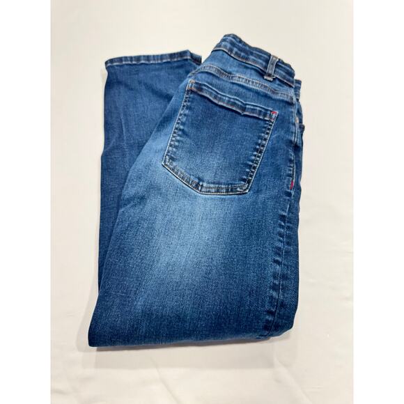 Boden Boys Straight Jeans 12Y Blue Denim Dark Wash 5-Pockets - Picture 4 of 8